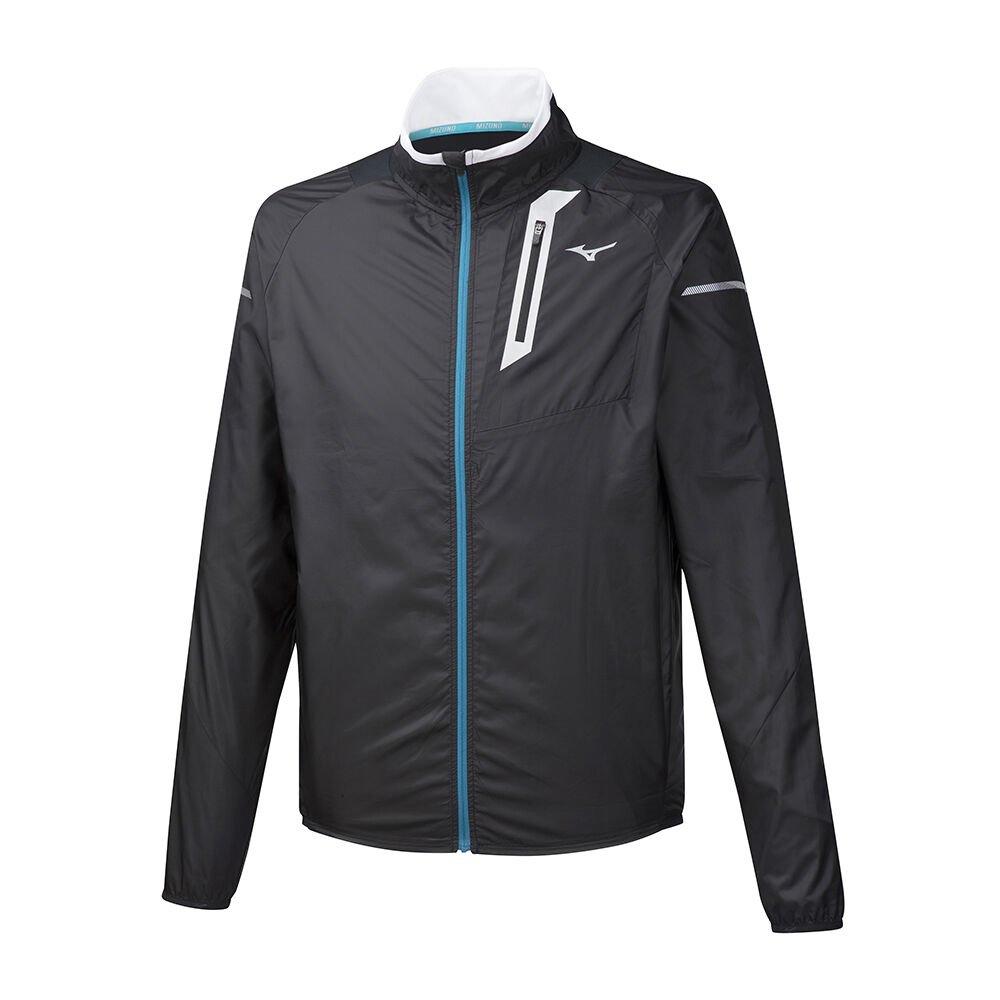 Mizuno Men's Jackets Aero WindTop Black - SGAONMC-82